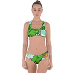 Parrot Hat Cartoon Captain Criss Cross Bikini Set