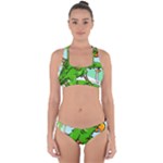 Parrot Hat Cartoon Captain Cross Back Hipster Bikini Set