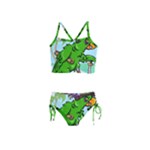 Parrot Hat Cartoon Captain Girls  Tankini Swimsuit