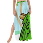 Parrot Hat Cartoon Captain Maxi Chiffon Tie-Up Sarong