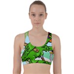 Parrot Hat Cartoon Captain Back Weave Sports Bra