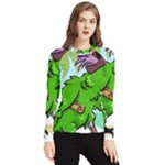 Parrot Hat Cartoon Captain Women s Long Sleeve Rash Guard