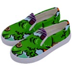 Parrot Hat Cartoon Captain Kids  Canvas Slip Ons