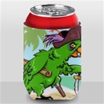 Parrot Hat Cartoon Captain Can Holder