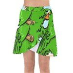 Parrot Hat Cartoon Captain Wrap Front Skirt