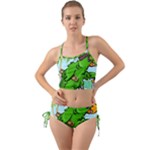 Parrot Hat Cartoon Captain Mini Tank Bikini Set