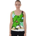 Parrot Hat Cartoon Captain Velvet Tank Top
