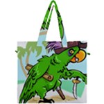 Parrot Hat Cartoon Captain Canvas Travel Bag