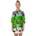 Parrot Hat Cartoon Captain Half Sleeve Chiffon Kimono