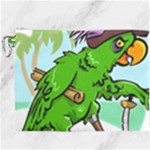 Parrot Hat Cartoon Captain Canvas Cosmetic Bag (XXXL)