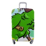 Parrot Hat Cartoon Captain Luggage Cover (Small)