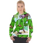 Parrot Hat Cartoon Captain Women s Overhead Hoodie