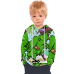 Parrot Hat Cartoon Captain Kids  Overhead Hoodie