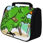 Parrot Hat Cartoon Captain Full Print Travel Pouch (Big)