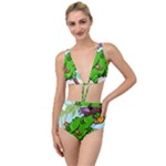 Parrot Hat Cartoon Captain Tied Up Two Piece Swimsuit