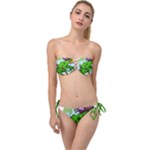 Parrot Hat Cartoon Captain Twist Bandeau Bikini Set
