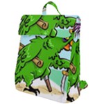 Parrot Hat Cartoon Captain Flap Top Backpack