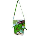 Parrot Hat Cartoon Captain Folding Shoulder Bag