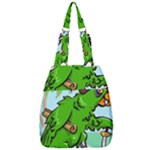 Parrot Hat Cartoon Captain Center Zip Backpack