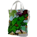 Parrot Hat Cartoon Captain Canvas Messenger Bag
