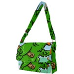 Parrot Hat Cartoon Captain Full Print Messenger Bag (S)