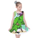 Parrot Hat Cartoon Captain Kids  Summer Dress