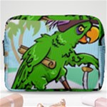 Parrot Hat Cartoon Captain Make Up Pouch (Large)