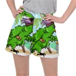 Parrot Hat Cartoon Captain Women s Ripstop Shorts
