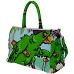 Parrot Hat Cartoon Captain Duffel Travel Bag