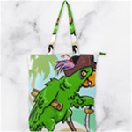 Parrot Hat Cartoon Captain Double Zip Up Tote Bag