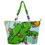 Parrot Hat Cartoon Captain Full Print Shoulder Bag