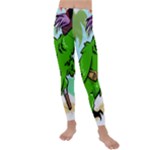 Parrot Hat Cartoon Captain Kids  Lightweight Velour Leggings