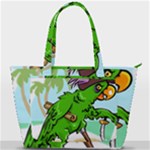 Parrot Hat Cartoon Captain Back Pocket Shoulder Bag 