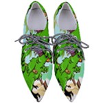 Parrot Hat Cartoon Captain Pointed Oxford Shoes