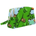Parrot Hat Cartoon Captain Wristlet Pouch Bag (Large)