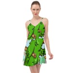 Parrot Hat Cartoon Captain Summer Time Chiffon Dress