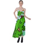 Parrot Hat Cartoon Captain Tie Back Maxi Dress