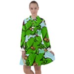 Parrot Hat Cartoon Captain All Frills Chiffon Dress