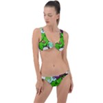 Parrot Hat Cartoon Captain Ring Detail Crop Bikini Set