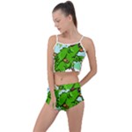 Parrot Hat Cartoon Captain Summer Cropped Co-Ord Set