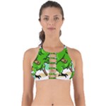 Parrot Hat Cartoon Captain Perfectly Cut Out Bikini Top