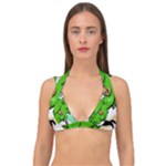 Parrot Hat Cartoon Captain Double Strap Halter Bikini Top
