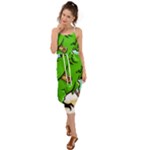 Parrot Hat Cartoon Captain Waist Tie Cover Up Chiffon Dress