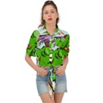 Parrot Hat Cartoon Captain Tie Front Shirt 