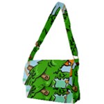 Parrot Hat Cartoon Captain Full Print Messenger Bag (L)