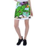 Parrot Hat Cartoon Captain Tennis Skirt