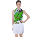 Parrot Hat Cartoon Captain Women s Sleeveless Polo T-Shirt