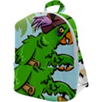 Parrot Hat Cartoon Captain Zip Up Backpack