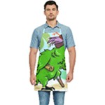 Parrot Hat Cartoon Captain Kitchen Apron