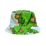 Parrot Hat Cartoon Captain Inside Out Bucket Hat